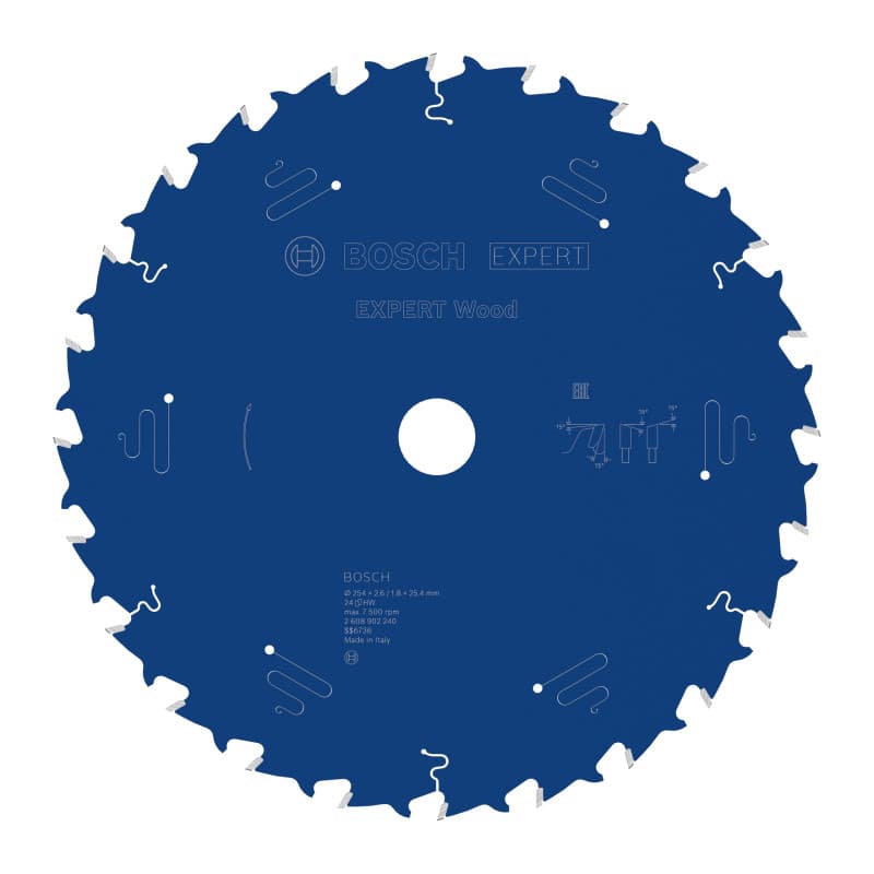 Lame de Scie Circulaire Bosch EXPERT Wood 254mm pour Scies Stationnaires