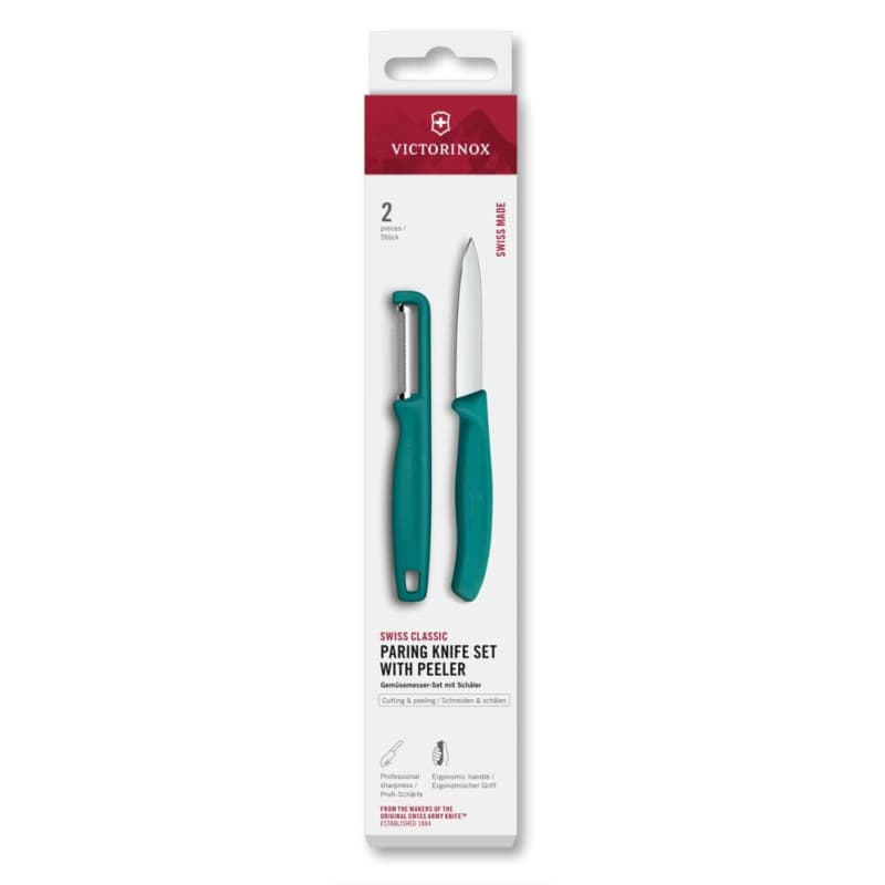 Set de Couteaux à Légumes Victorinox Swiss Classic avec Éplucheur - 2 Pièces