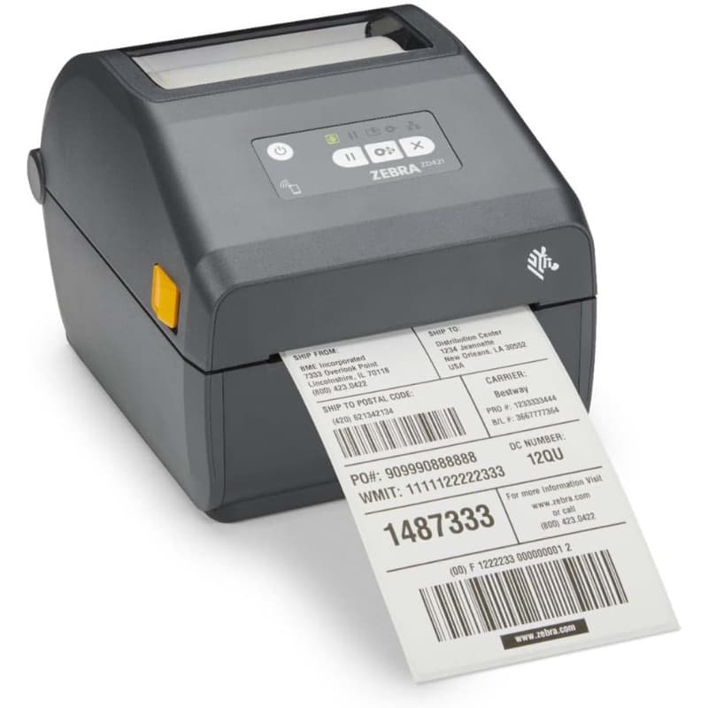 Imprimante Thermique ZD421 Zebra - Connectivité Bluetooth, Wi-Fi et USB
