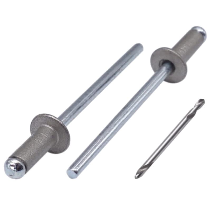Lot de 100 Rivets Aveugles Peints 4,0 x 8 mm en Aluminium - SKIR'CO