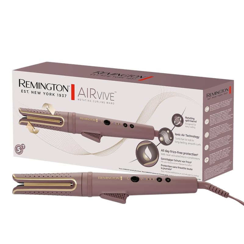 Fer à Boucler Rotatif Remington AirVive - Boucles Longue Durée