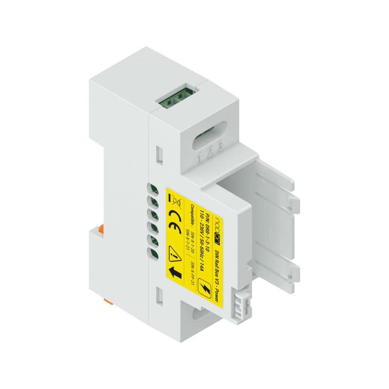 Boîtier Rail DIN NodOn V3 'Power' pour Modules Connectés - Pack de 5 Unités