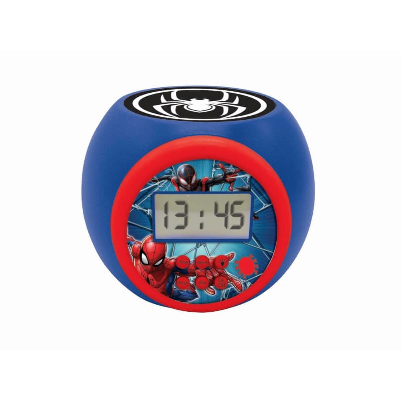 Réveil Projecteur Spider-Man Lexibook avec Alarme et Veilleuse