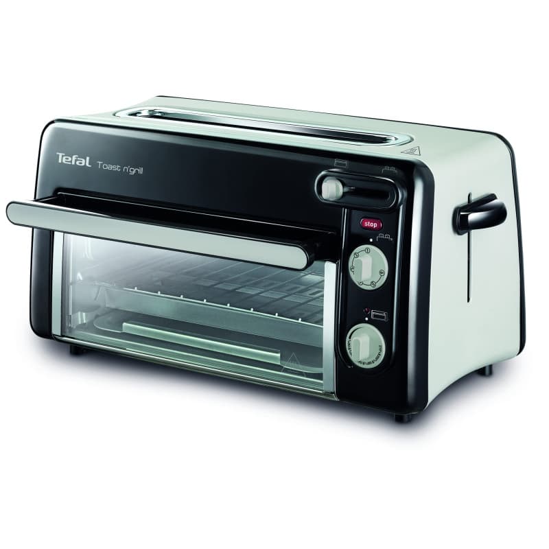 Grille-pain et mini-four Tefal Toast N' Grill 2-en-1 en acier inoxydable