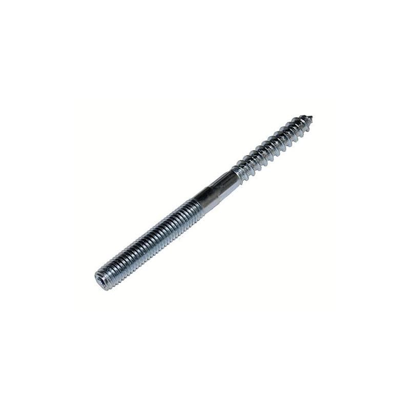Lot de 50 vis à double filetage M8 x 140 en acier galvanisé avec Torx