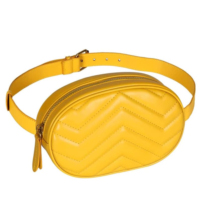 Geestock Sac Banane Femme Chic, Cuir PU Imperméable Sacs Banane Ville Mode Noir Sacoche Banane pour Femme Shopping Soirée Voyage