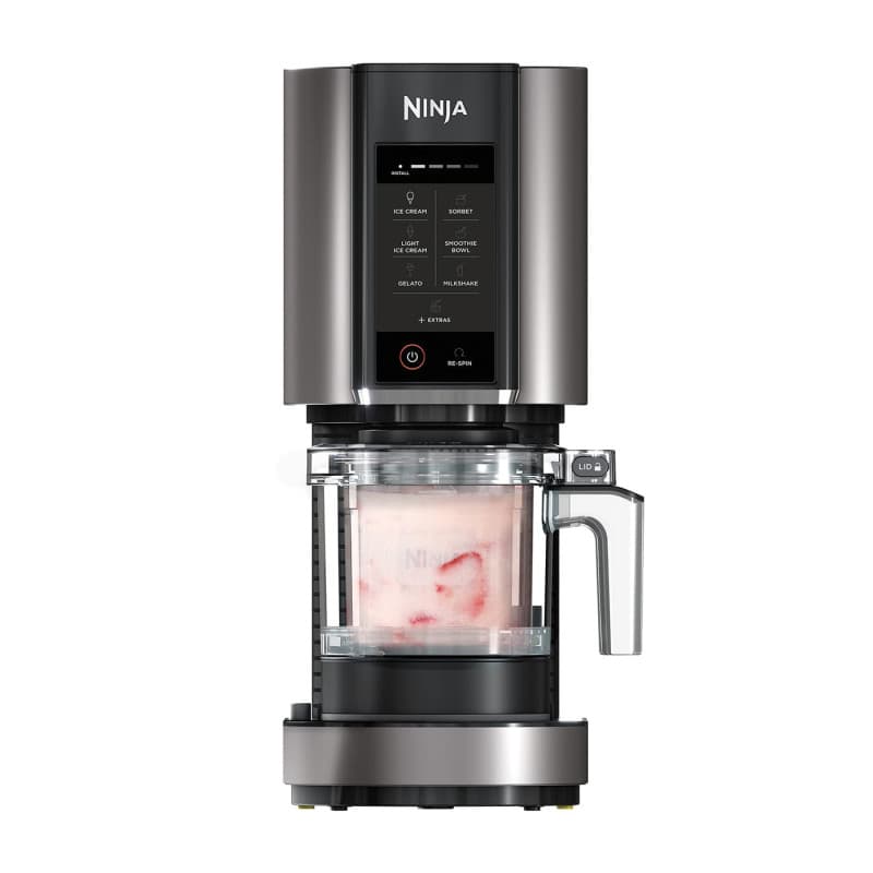 Machine à Crème Glacée Ninja CREAMi - 7 Programmes, 1,4L, Noir/Argent