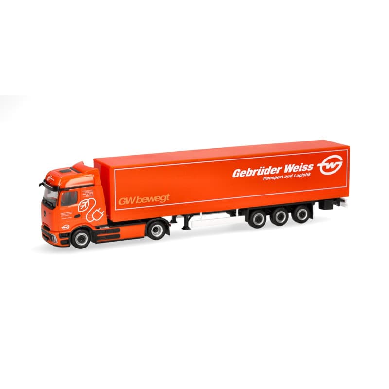 Miniature Camion Mercedes-Benz eActros 600 ProCabin - Gebrüder Weiss 1:87