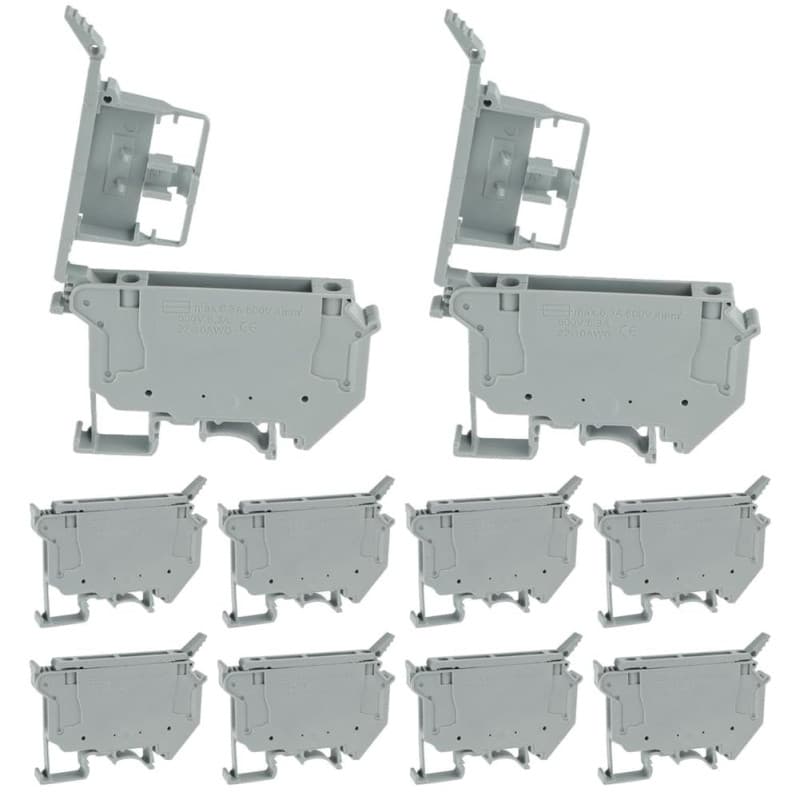 Pack de 10 Cosses à Vis YEHEI pour Rail DIN - Support de Fusible UK5