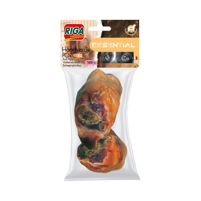 Friandises Naturelles Hanches de Porc pour Chien - Riche en Protéines