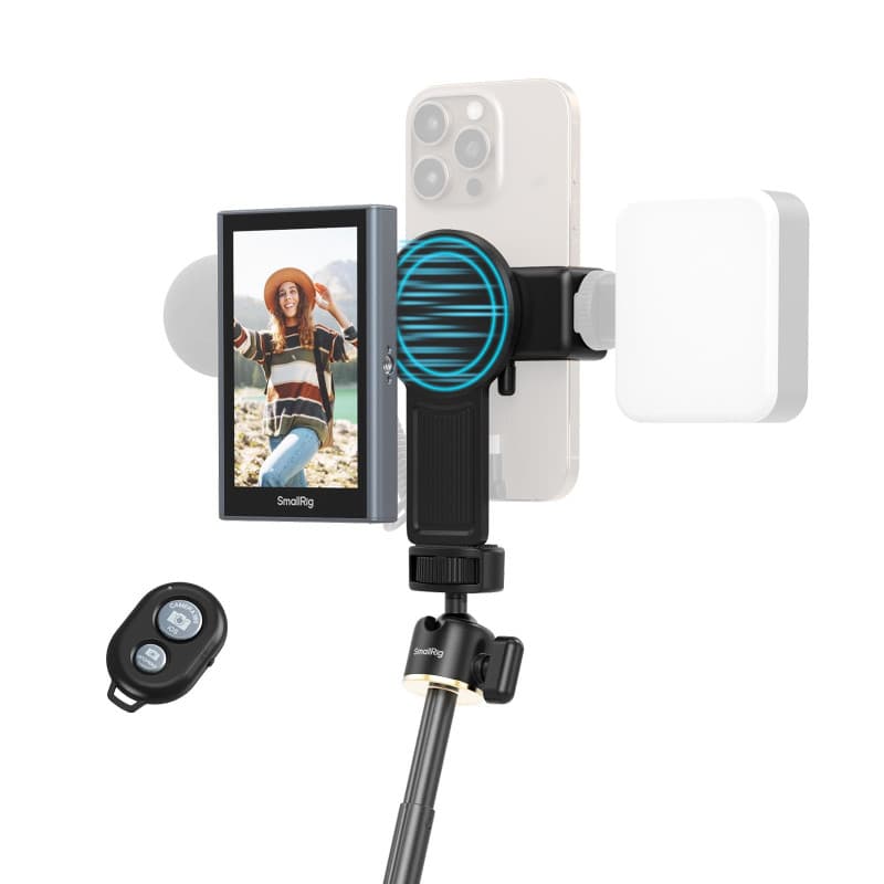 SMALLRIG Écran de Surveillance Magnétique pour Selfies et Vlogs - Compatible iPhone et Android