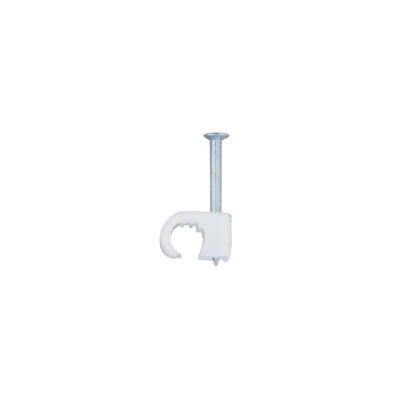 Cavaliers Multifix Legrand - 100 pièces pour câbles Ø5 à Ø7 mm - Blanc