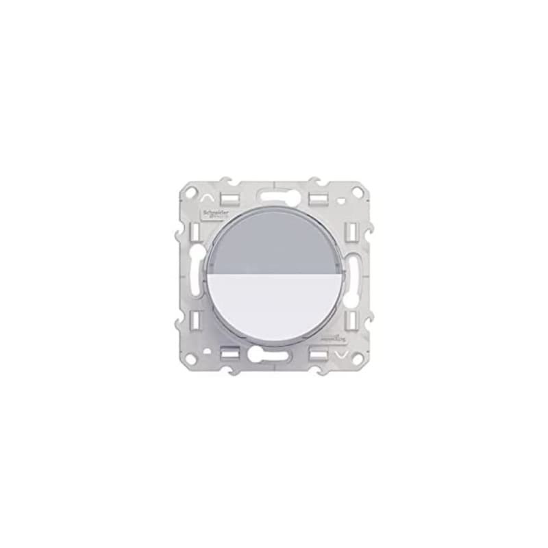 Poussoir Odace Blanc avec Porte-Étiquette - Schneider Electric