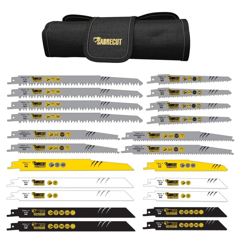 Lames de Scie Sabre SabreCut - Ensemble Mixte pour Bois et Métal
