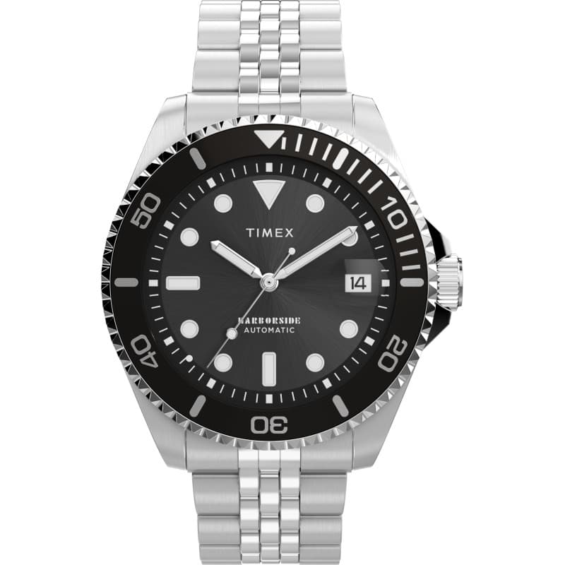 Montre Automatique Timex Harborside en Acier Inoxydable pour Homme - 40 mm