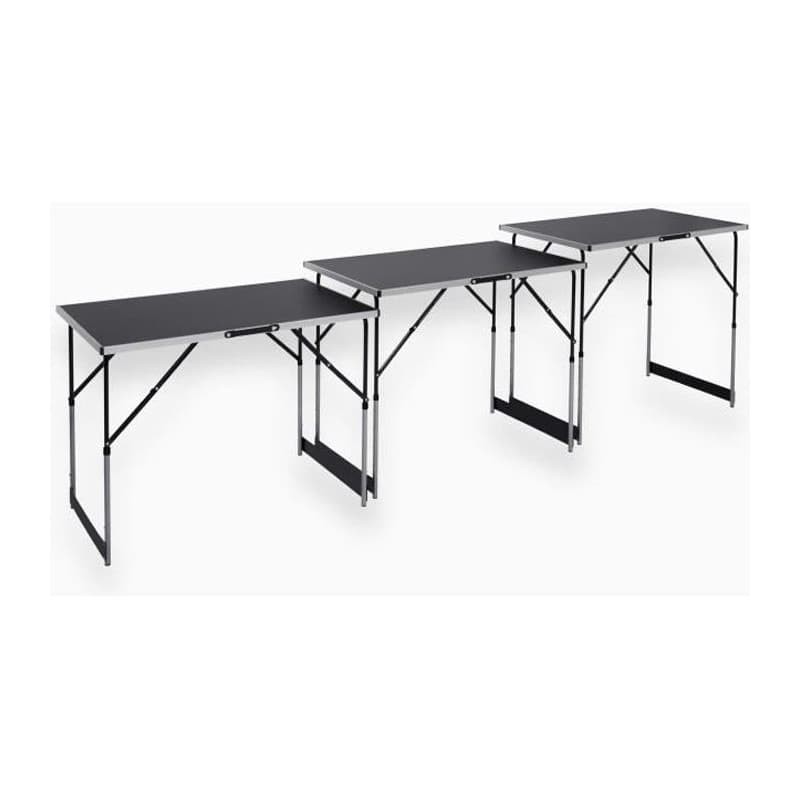 Lot de 3 tables à tapisser MEISTER - Aluminium réglable pour tous vos besoins