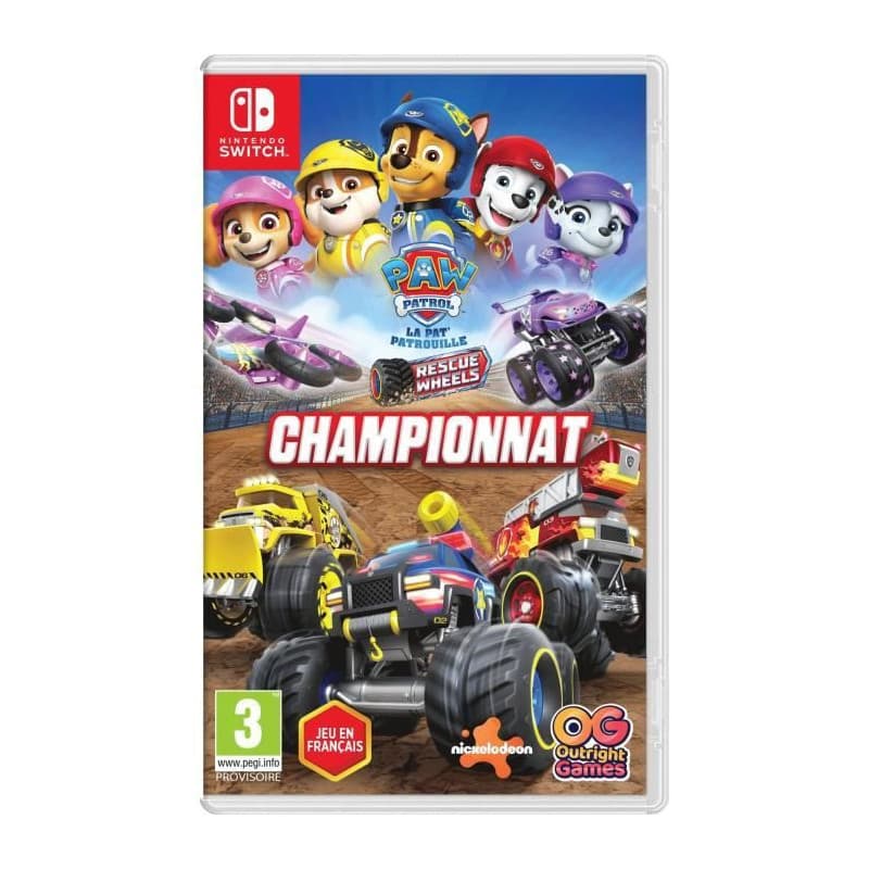 PAW Patrol : Rescue Wheels - Championnat sur Nintendo Switch