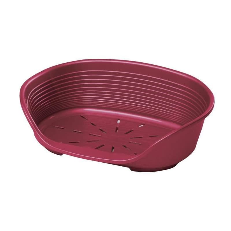 Panier Corbeille Siesta Deluxe pour Chien - Bordeaux - Taille M