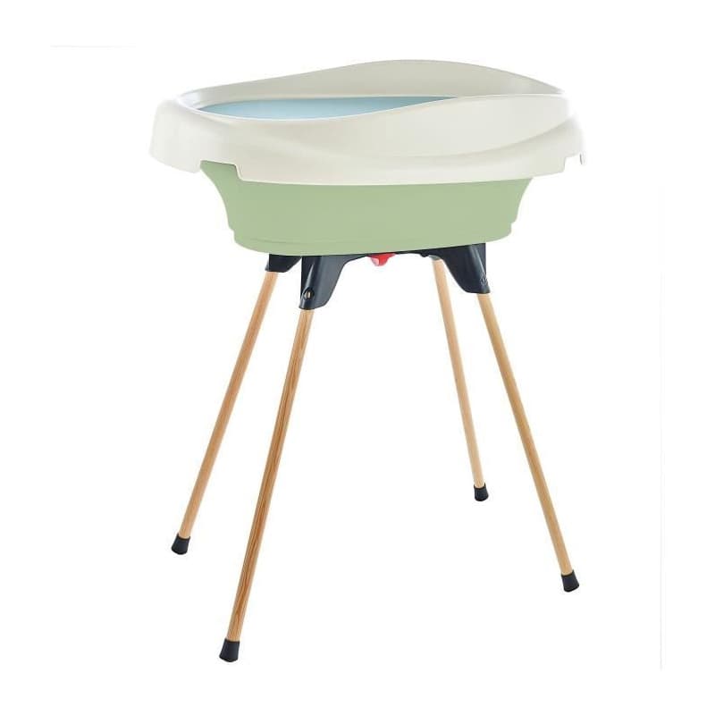 Pack 2 en 1 Plan à Langer et Baignoire VASCO - Vert Céladon