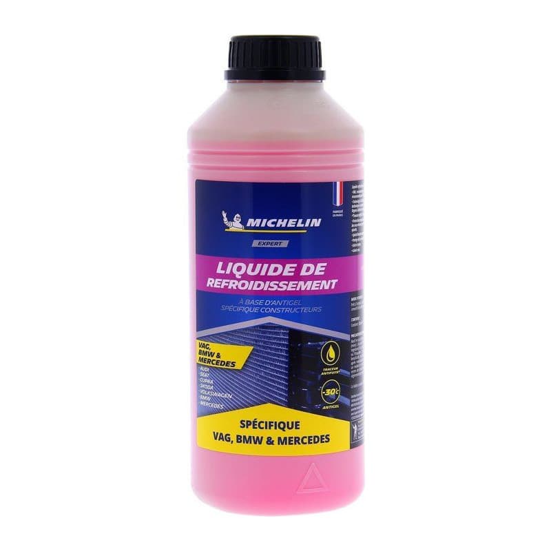 Liquide de Refroidissement MICHELIN M30 - Rose 1L pour VAG, BMW et Mercedes
