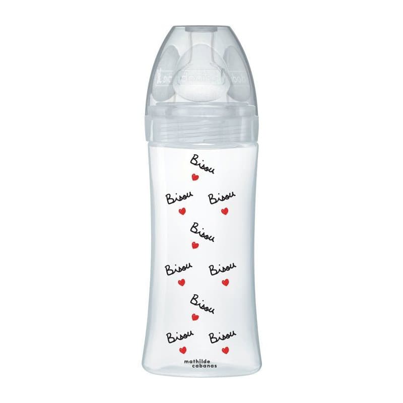 Biberon Anti-Colique DODIE 330 ml avec Tétine Plate Mathilde Cabanas