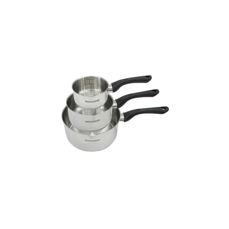 Set de 3 Casseroles en Inox Fackelmann Geneva - 12, 16 et 20 cm