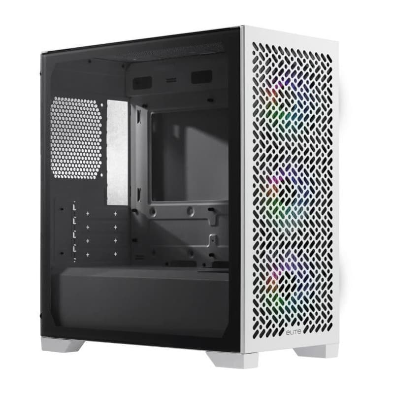 Cooler Master Elite 302 White - Boîtier Mini-Tower Compact pour Gaming