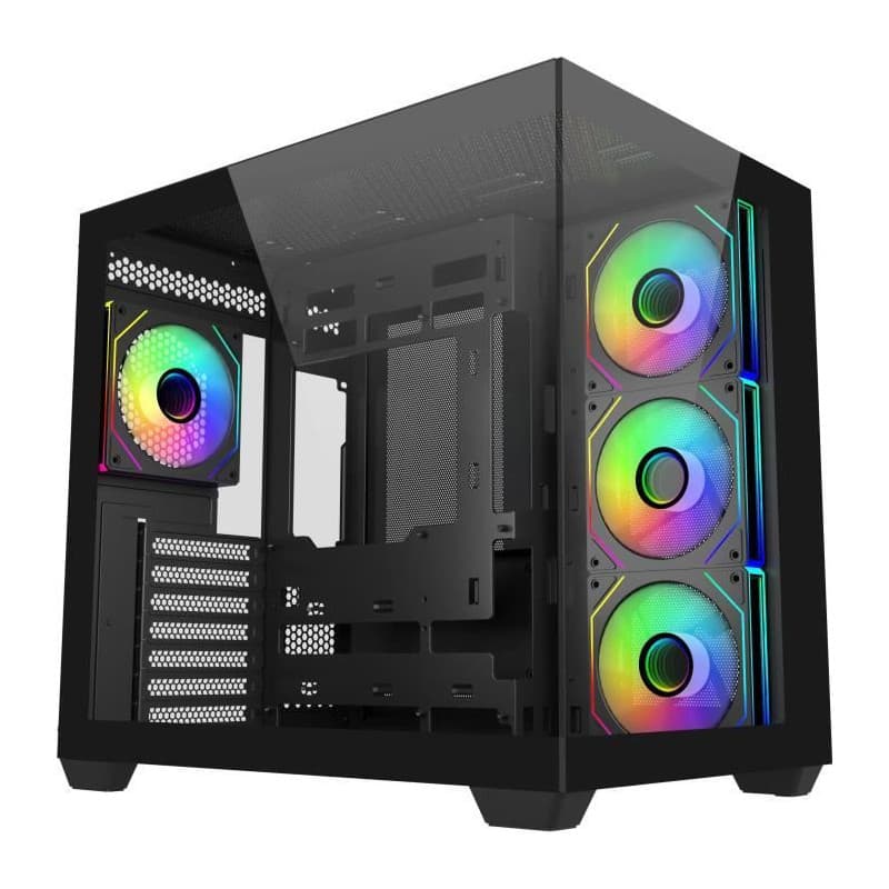 Cooler Master Elite 681 - Boîtier PC Moyen-Tour avec Panneaux en Verre Trempé