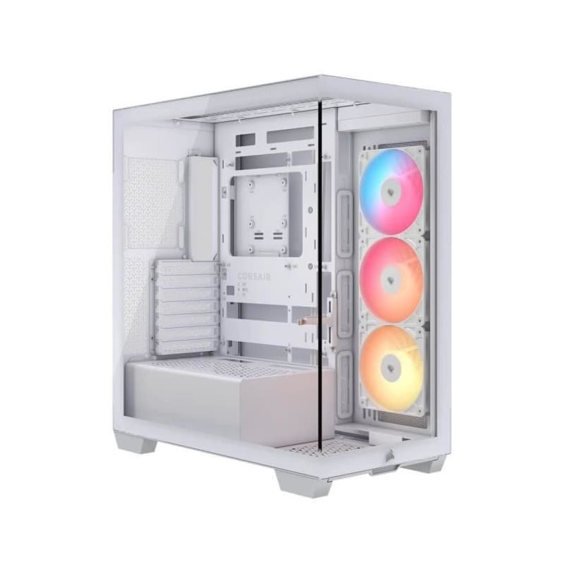 Boîtier PC CORSAIR 3500X RSR ARGB Blanc avec Ventilateurs Inversés