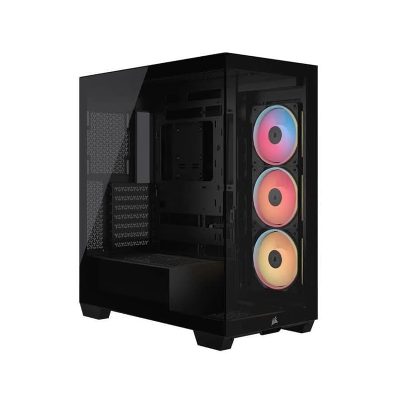 Boîtier PC CORSAIR 3500X LXR LINK en Verre Trempé avec Ventilateurs RGB