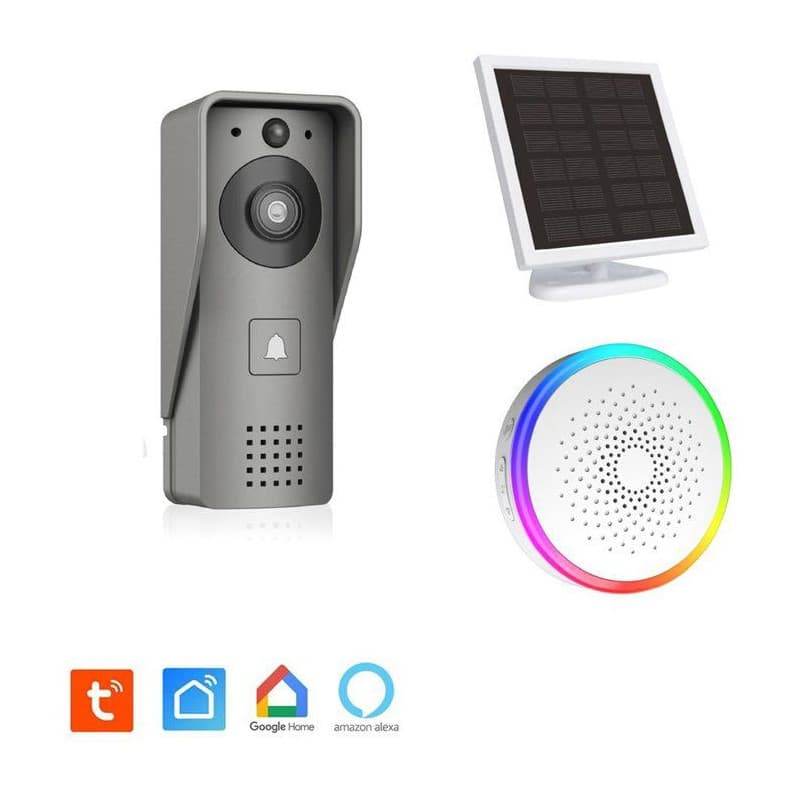 Portier Vidéo KYF M30 Wifi Rechargeable avec Panneau Solaire