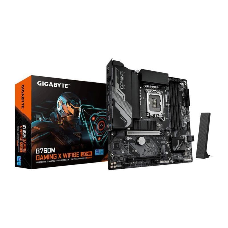 Carte Mère GIGABYTE B760M G X WiFi 6E - Micro-ATX Performante