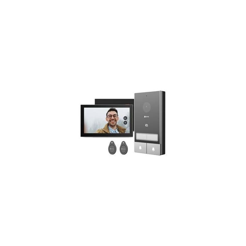 Visiophone EZVIZ HP7 - Kit 2 Familles avec Platine Double Bouton
