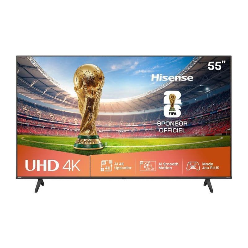 Téléviseur LED Hisense 55A6Q - 55 pouces 4K UHD HDR10+ Connecté