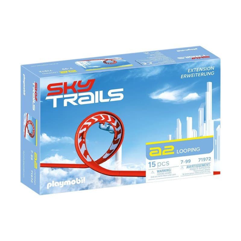 Circuit Aérien Sky Trails avec Looping - Set d'Action 15 Pièces