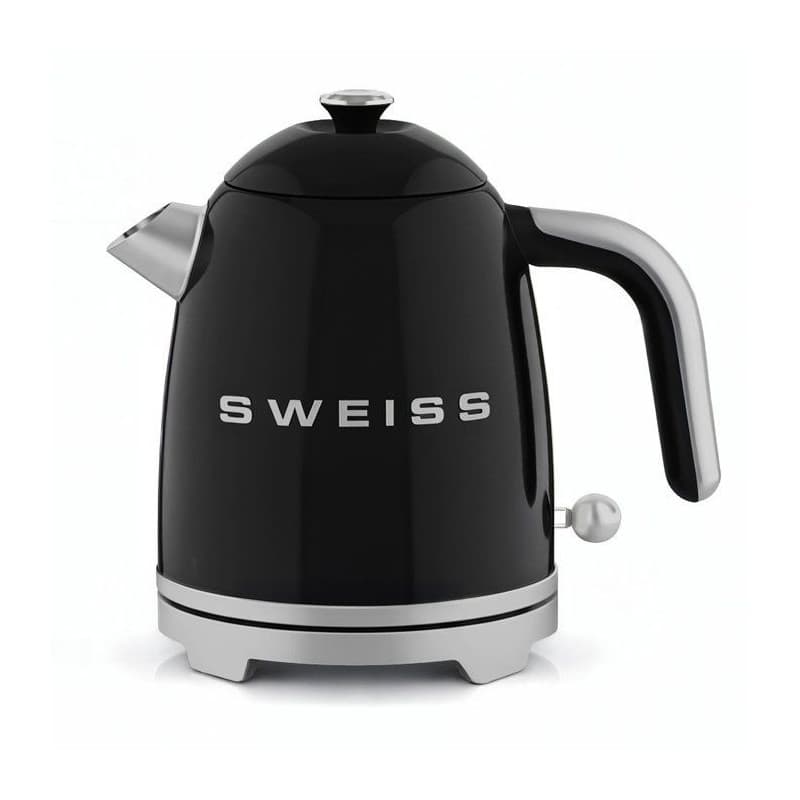 Bouilloire Électrique Vintage KTS9 1L 1000W Noir - SWEISS