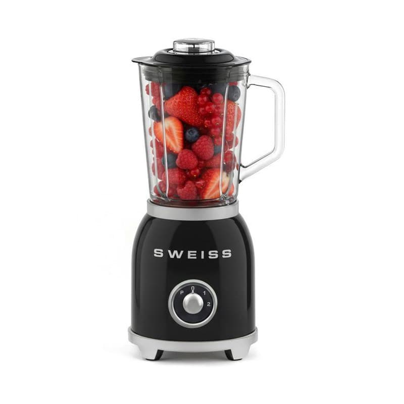 Blender Vintage MXV9 SWEISS 1,5 L Noir - Puissant et Élégant