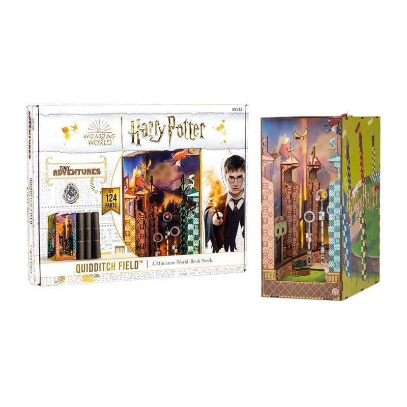 Maquette 3D Book Nook Harry Potter - Terrain de Quidditch avec LED