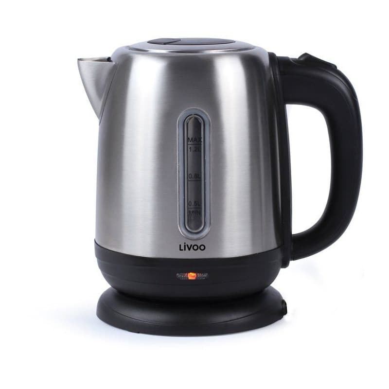 Bouilloire Électrique LIVOO DOD182 - 1,2 L, 1630 W, Socle 360° - Gris