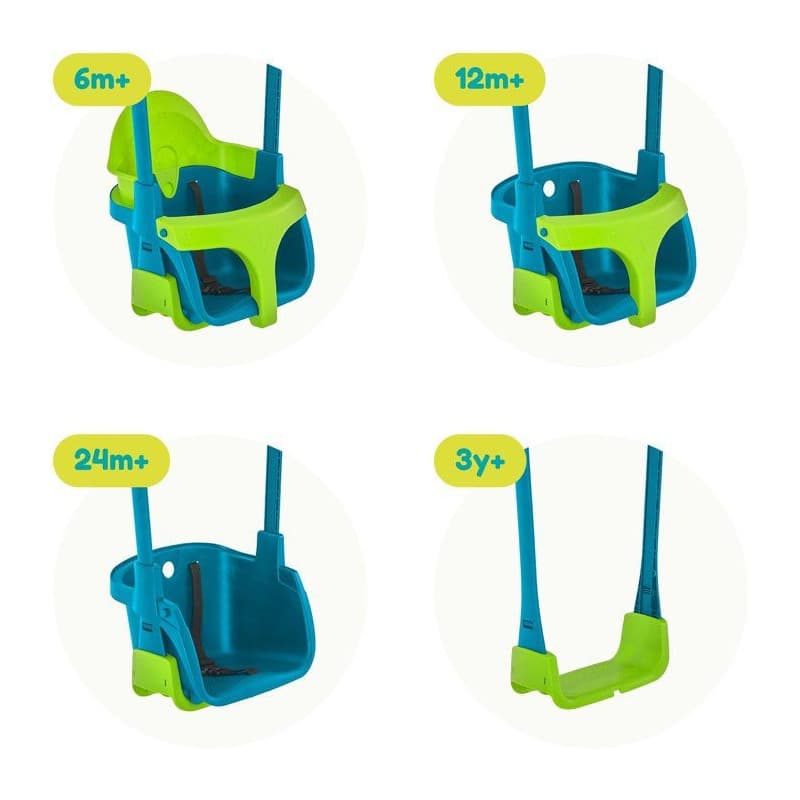 Fauteuil Balançoire 4-en-1 Quadpod pour Bébé - TP TOYS - Bleu