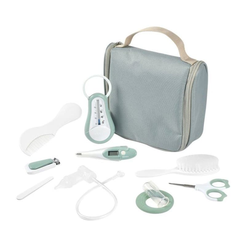 Trousse de Toilette Nomade BEABA avec 10 Accessoires Essentiels - Vert Sauge