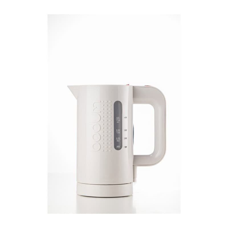 Bouilloire Électrique BODUM BISTRO 1 L - 1300 W - Socle Rotatif 360° - Blanc