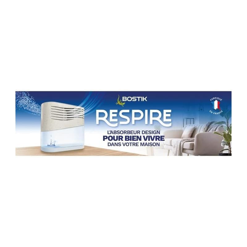 Absorbeur d'Humidité BOSTIK Respire - Éco-Conçu - 2 Recharges 250 g