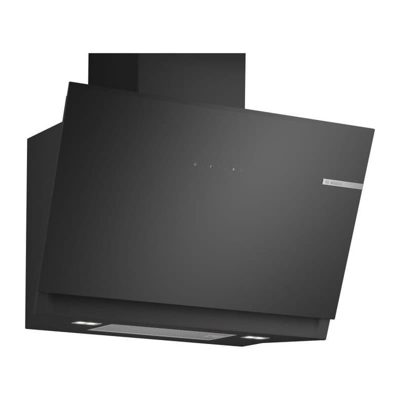 Hotte Murale Inclinée en Verre Noir Bosch Série 6 avec Home Connect
