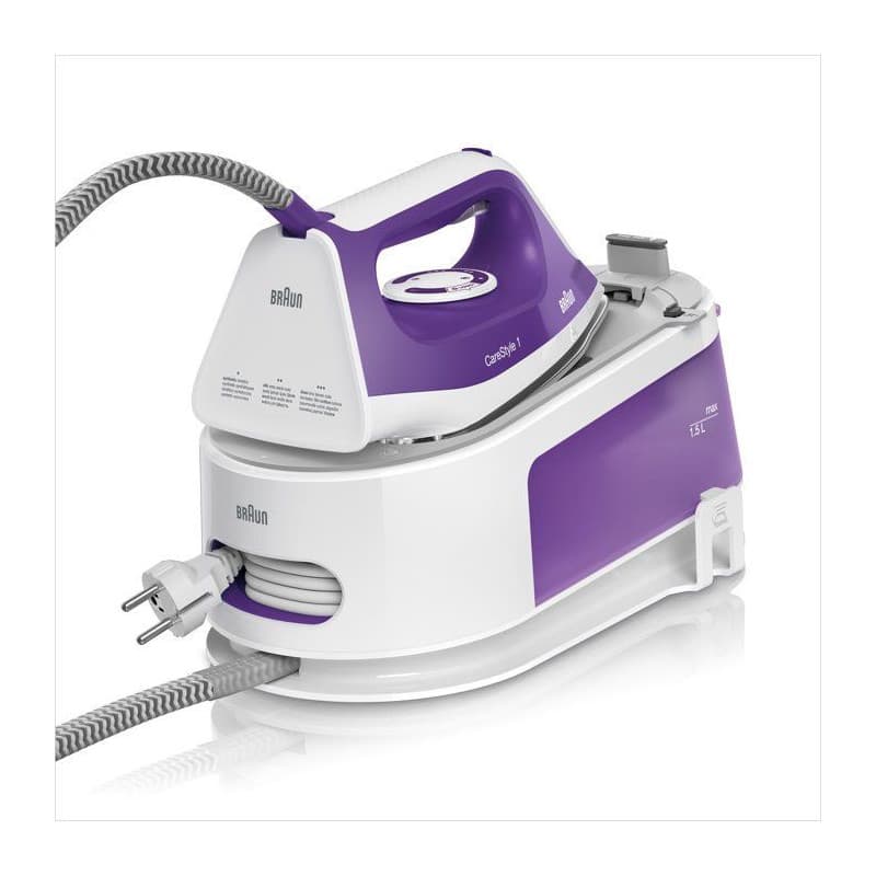 Centrale Vapeur Braun CareStyle 1 - 2200W - Violet et Blanc