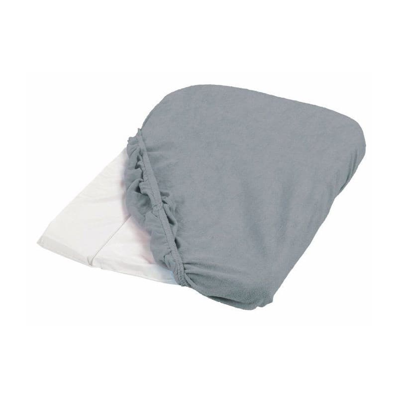 Housse de Matelas à Langer en Éponge Grise - CANDIDE - 50 x 75 cm