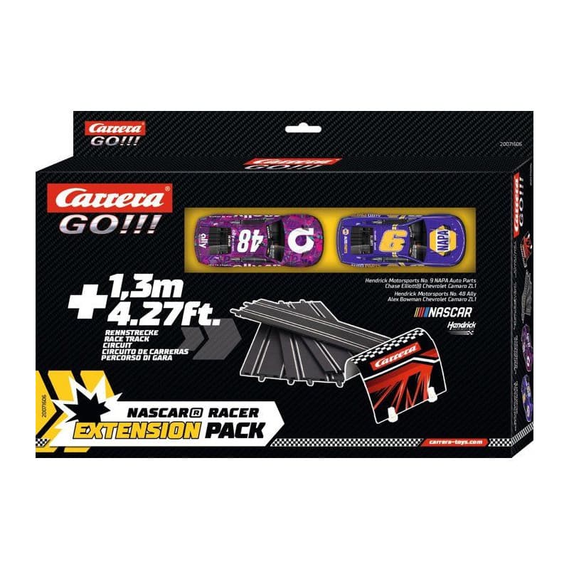 Kit d'Extension Circuit avec 2 Voitures NASCAR - CARRERA GO!!!