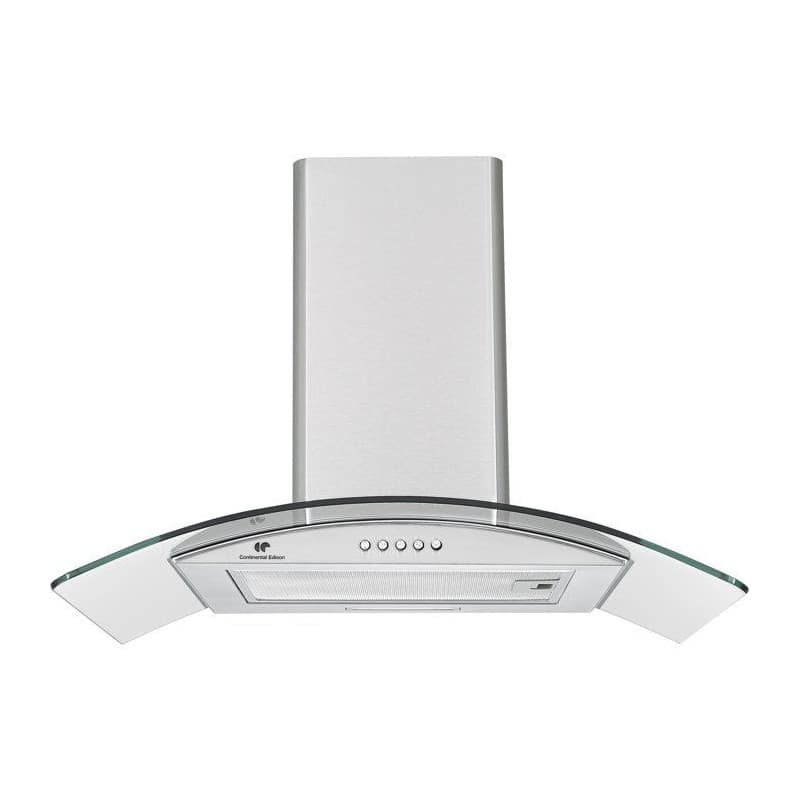 Hotte Décorative Inox et Verre 60 cm - CONTINENTAL EDISON