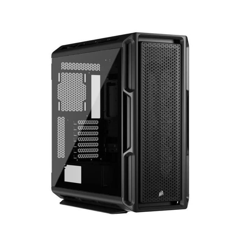 Boîtier PC Corsair 5000T Moyen Tour Noir avec Panneaux Amovibles