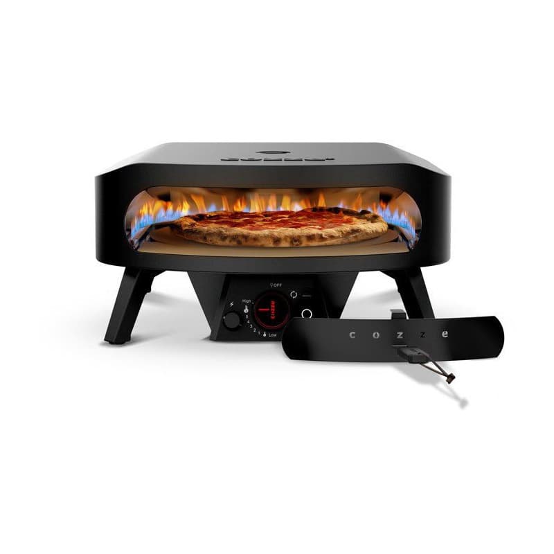 Four à Pizza Gaz COZZE M30 avec Pierre Rotative et Thermomètre - 8 kW